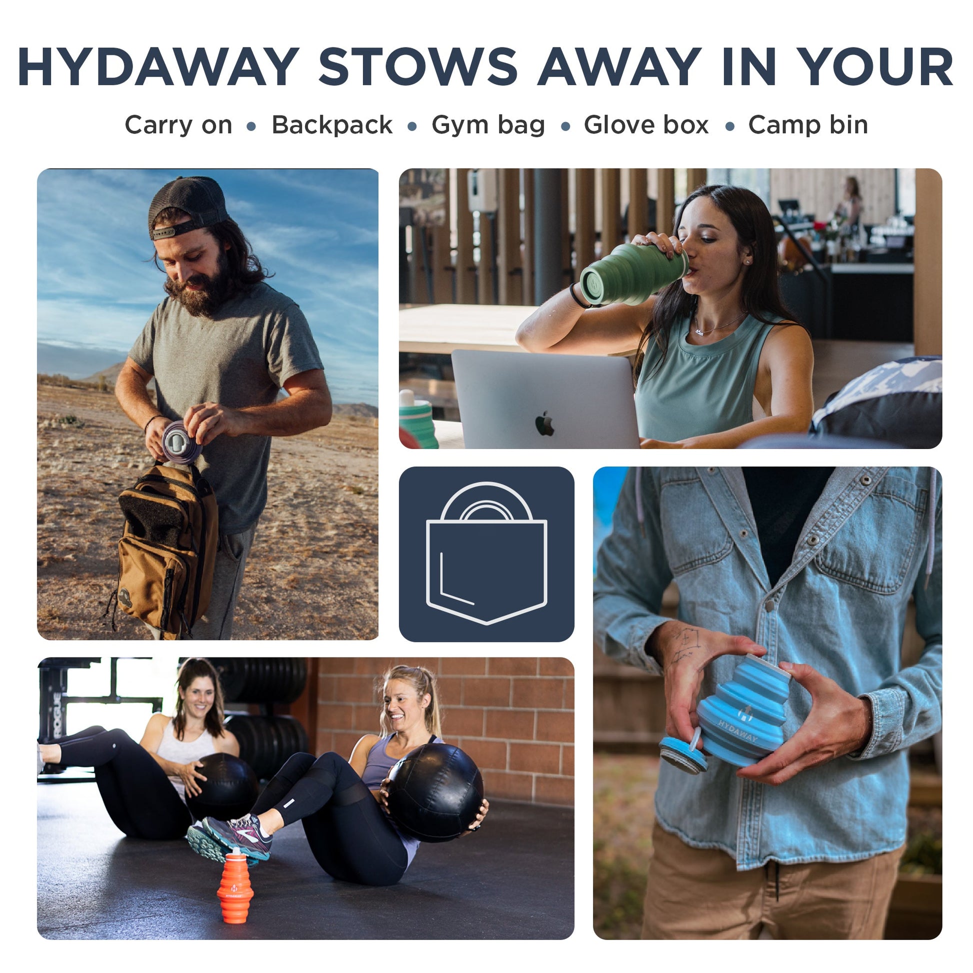 HYDAWAY Collapsible Water Bottle | 17oz