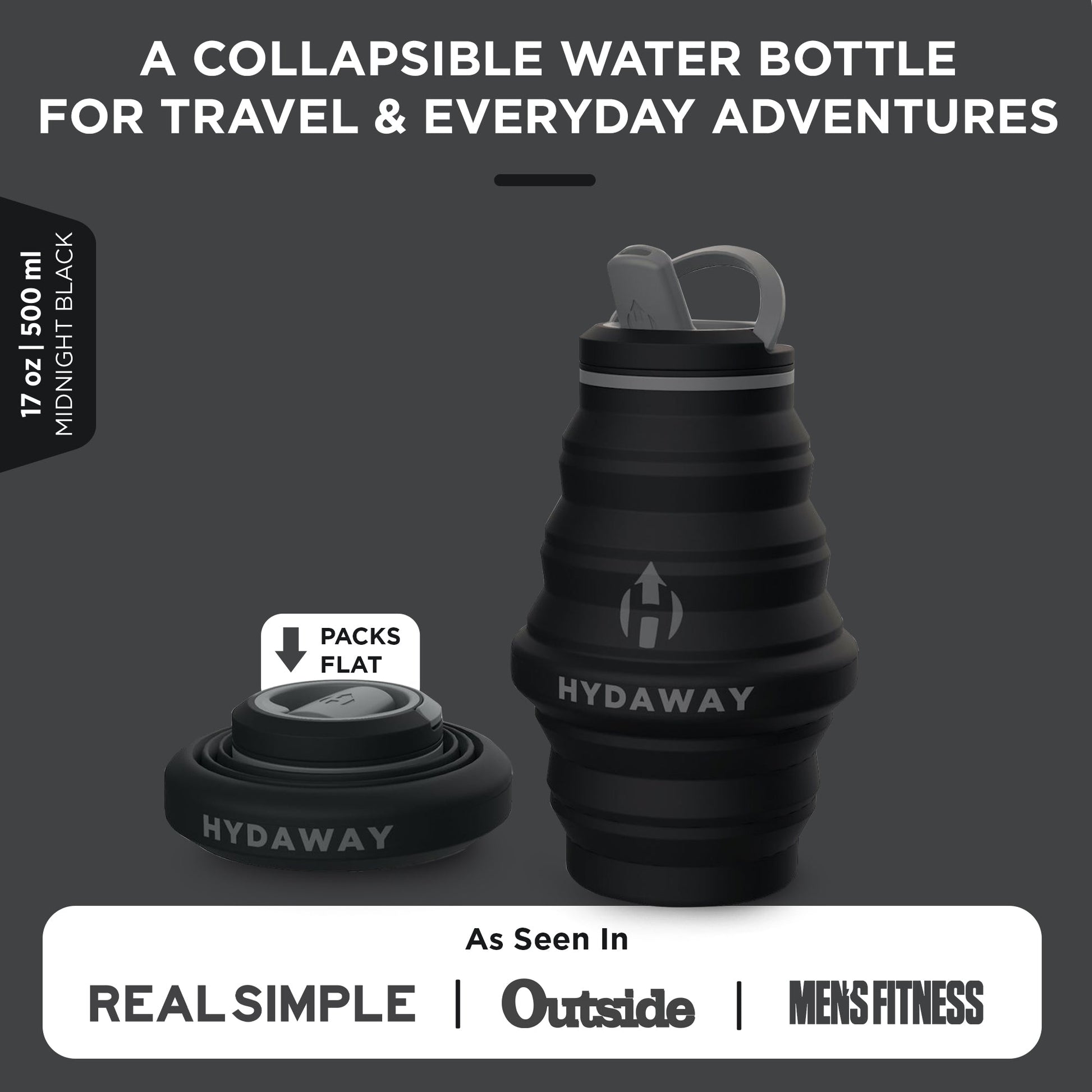 HYDAWAY Collapsible Water Bottle | 17oz