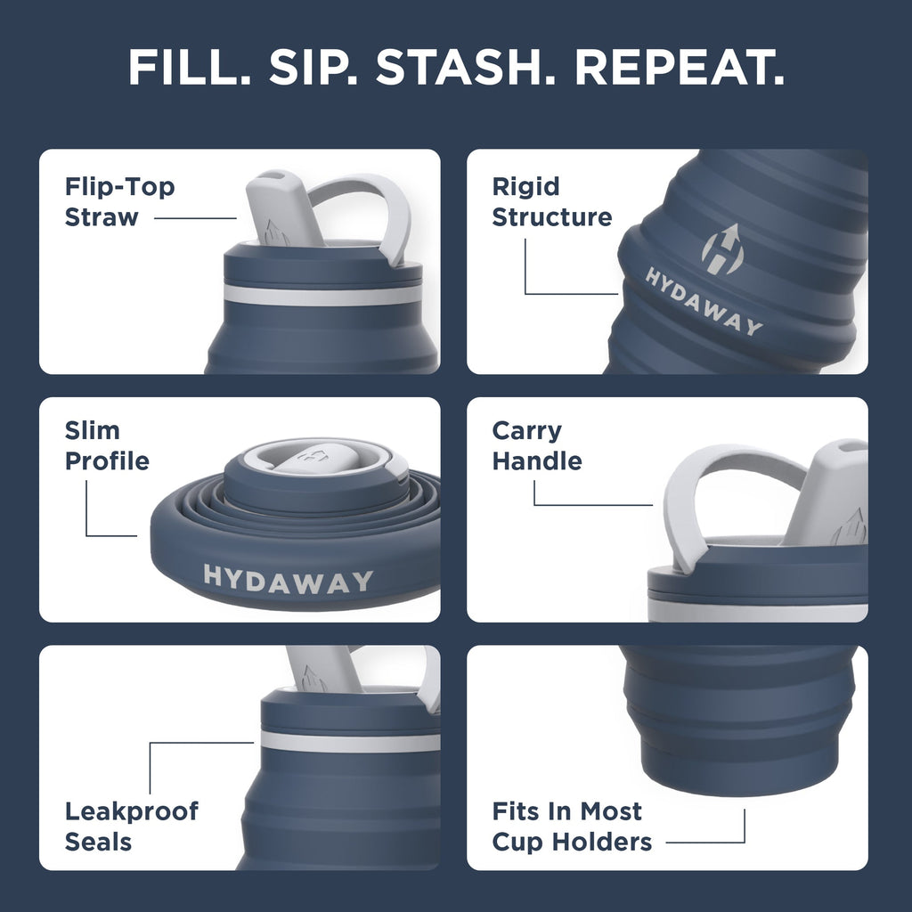 HYDAWAY Collapsible Water Bottle | 25oz