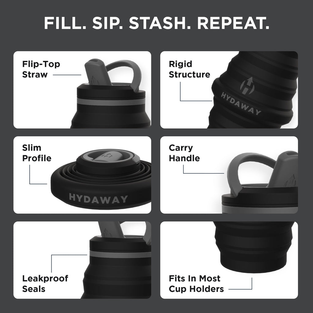 HYDAWAY Collapsible Water Bottle | 25oz