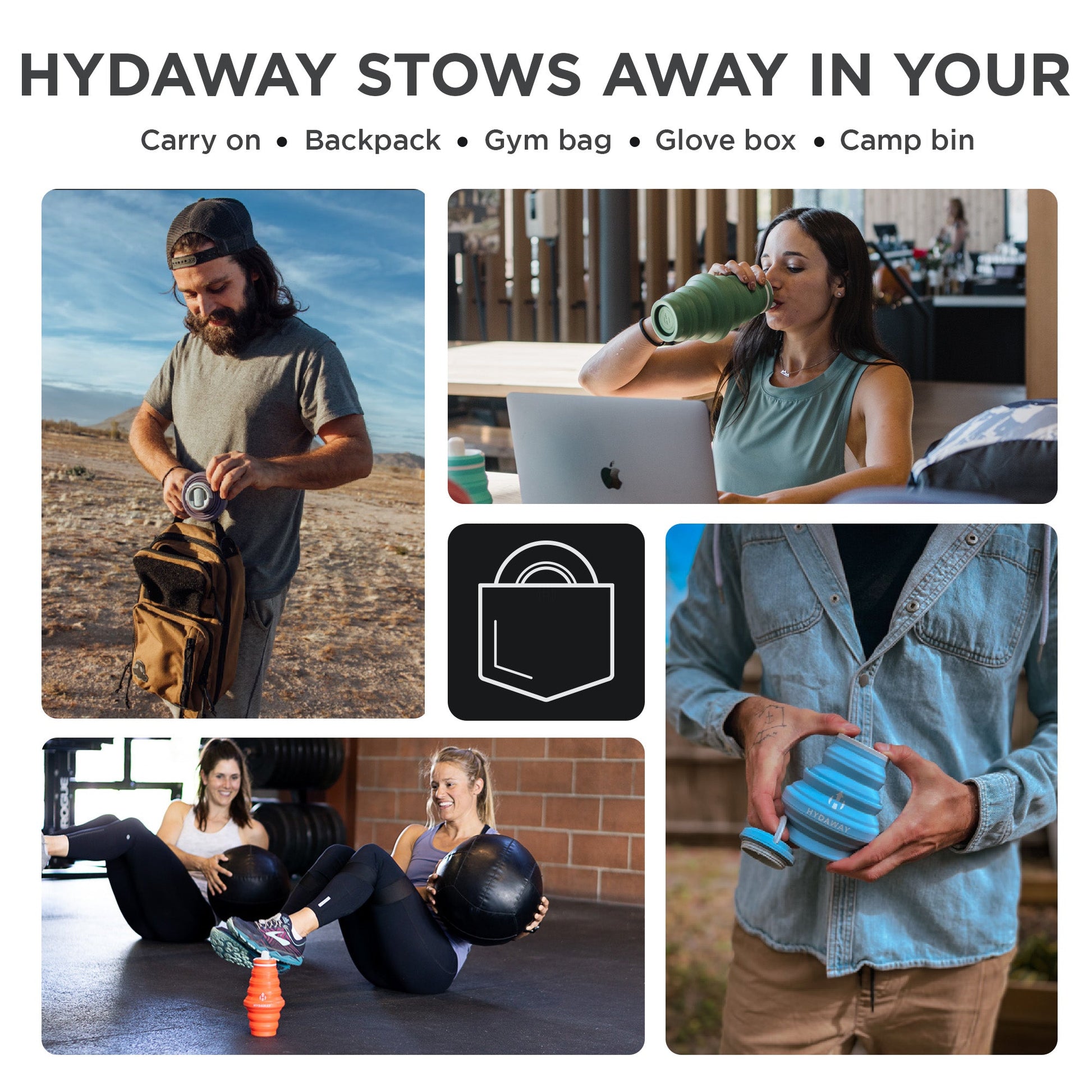 HYDAWAY Collapsible Water Bottle | 25oz
