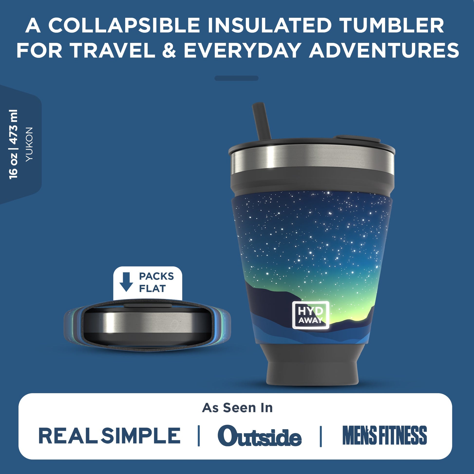 HYDAWAY Collapsible Insulated Drink Tumbler