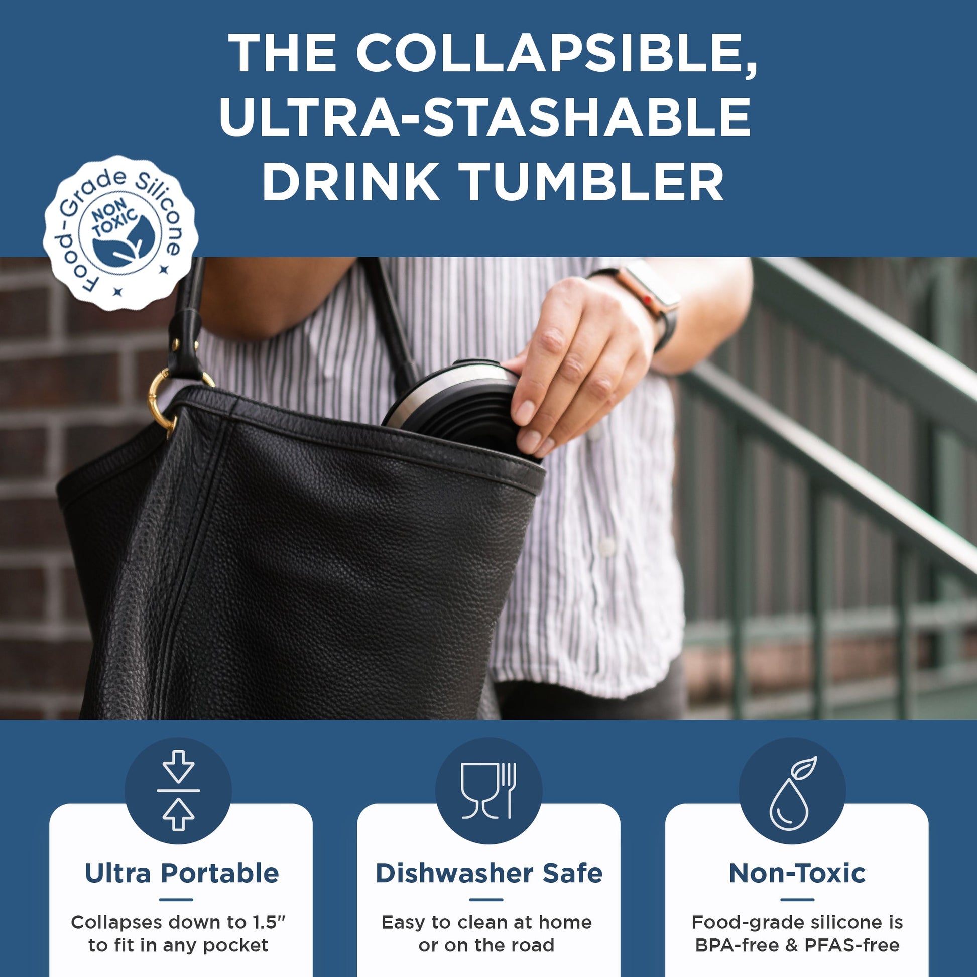 HYDAWAY Collapsible Insulated Drink Tumbler