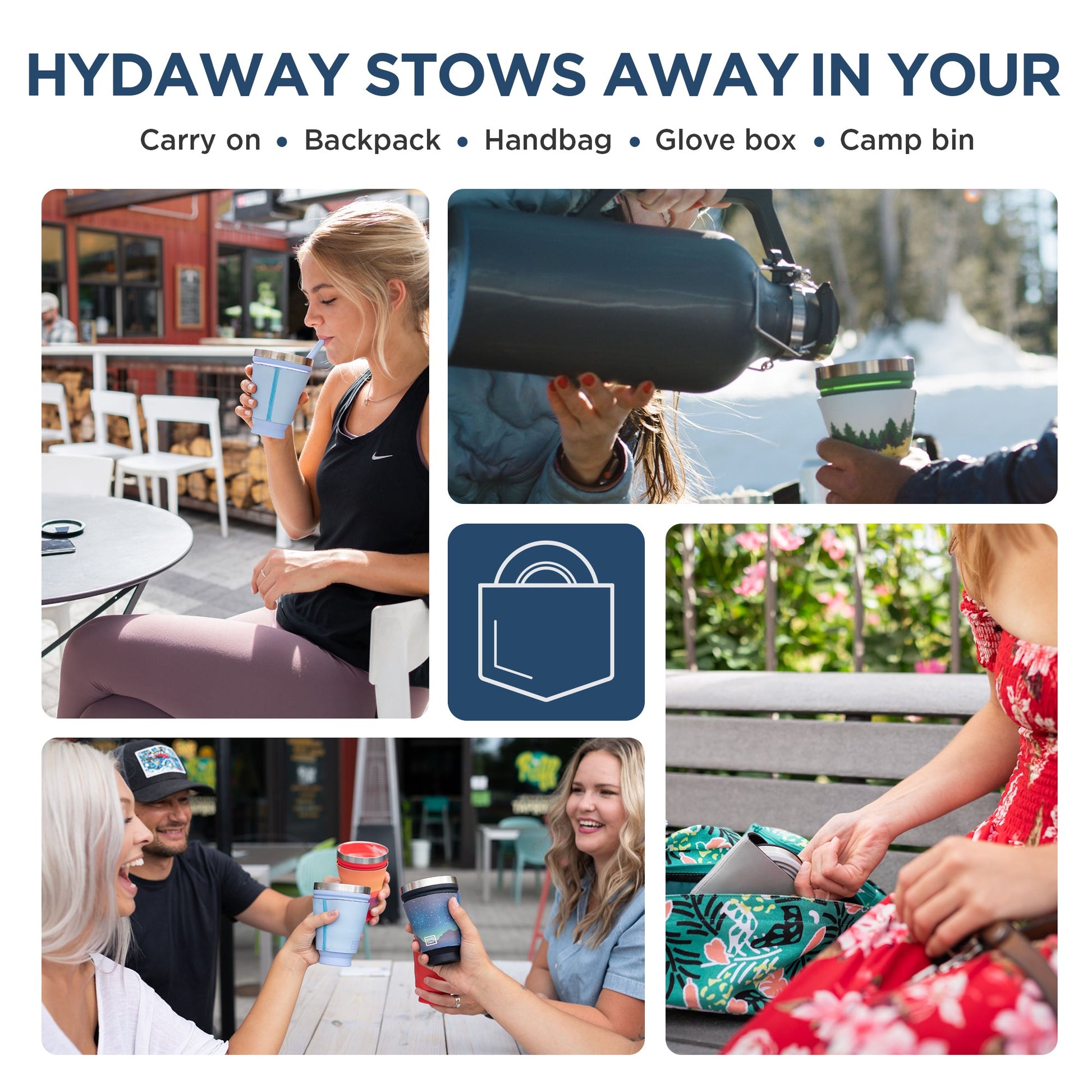 HYDAWAY Collapsible Insulated Drink Tumbler