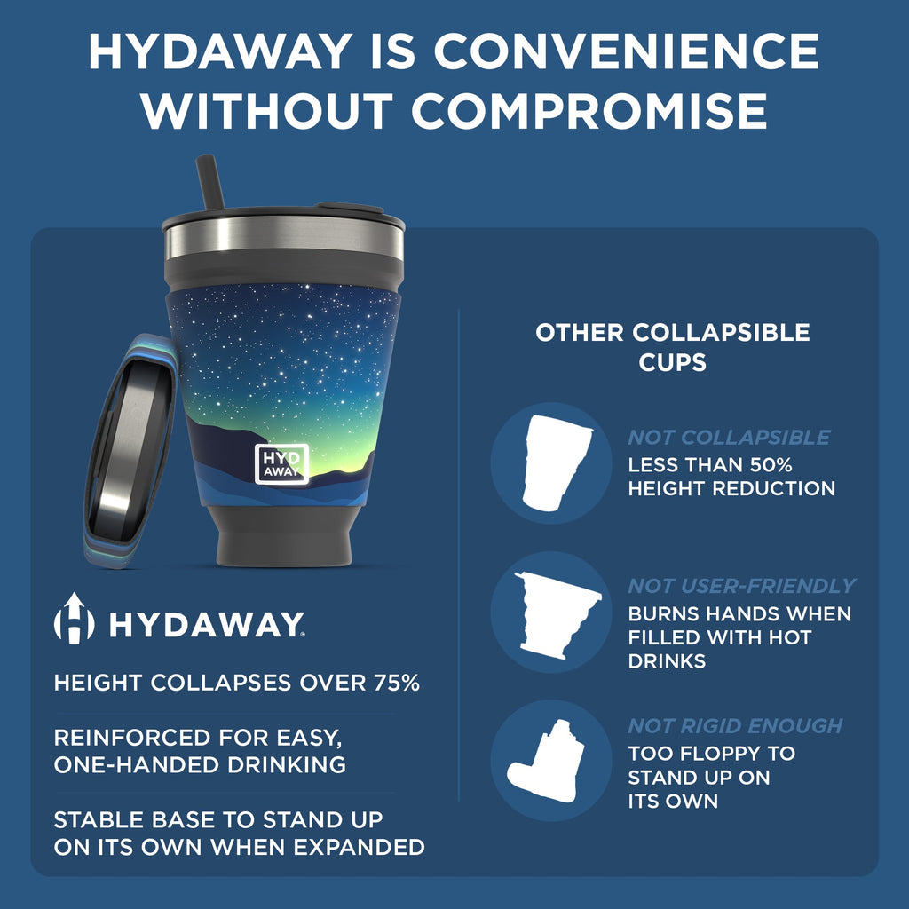 HYDAWAY Collapsible Insulated Drink Tumbler