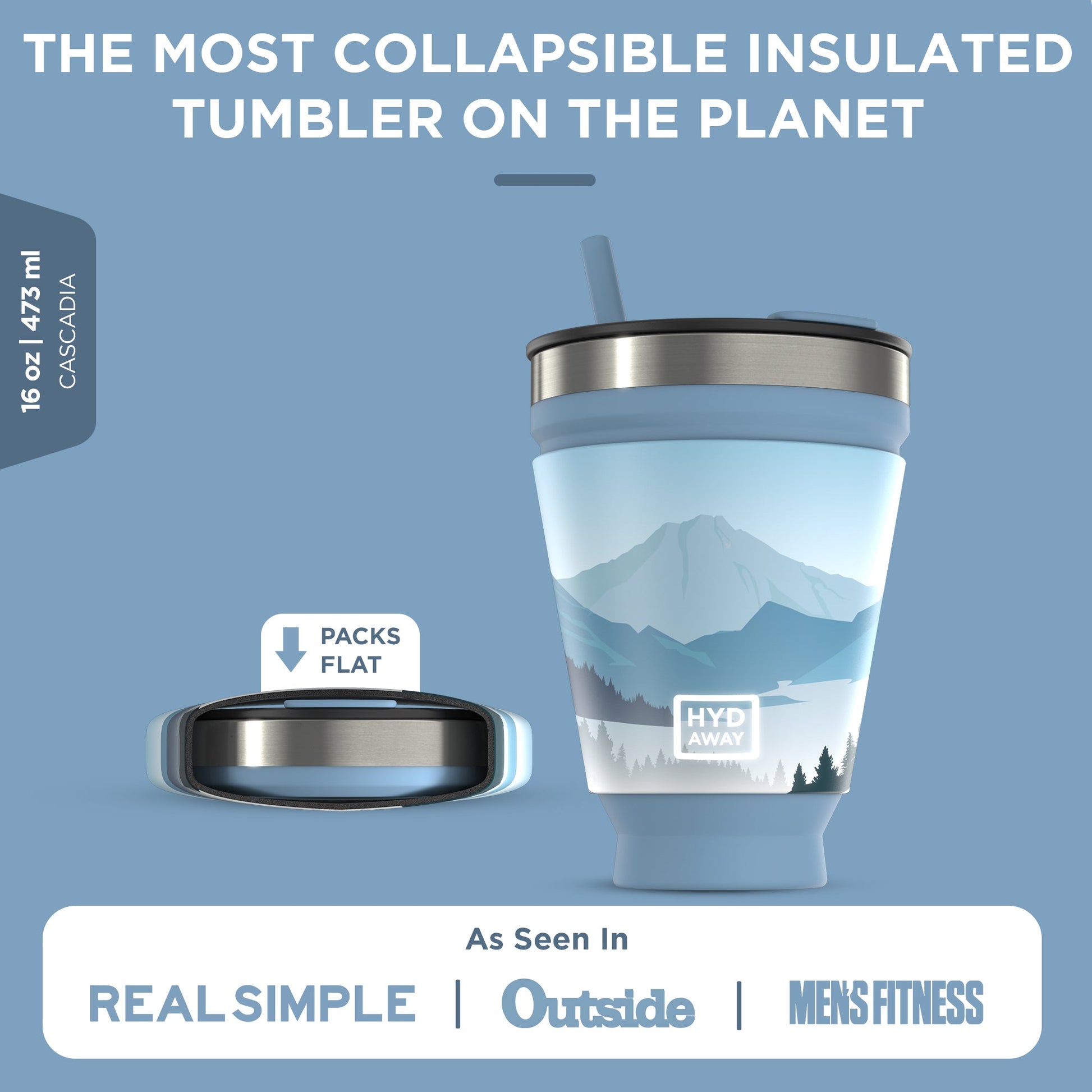 HYDAWAY Collapsible Insulated Drink Tumbler