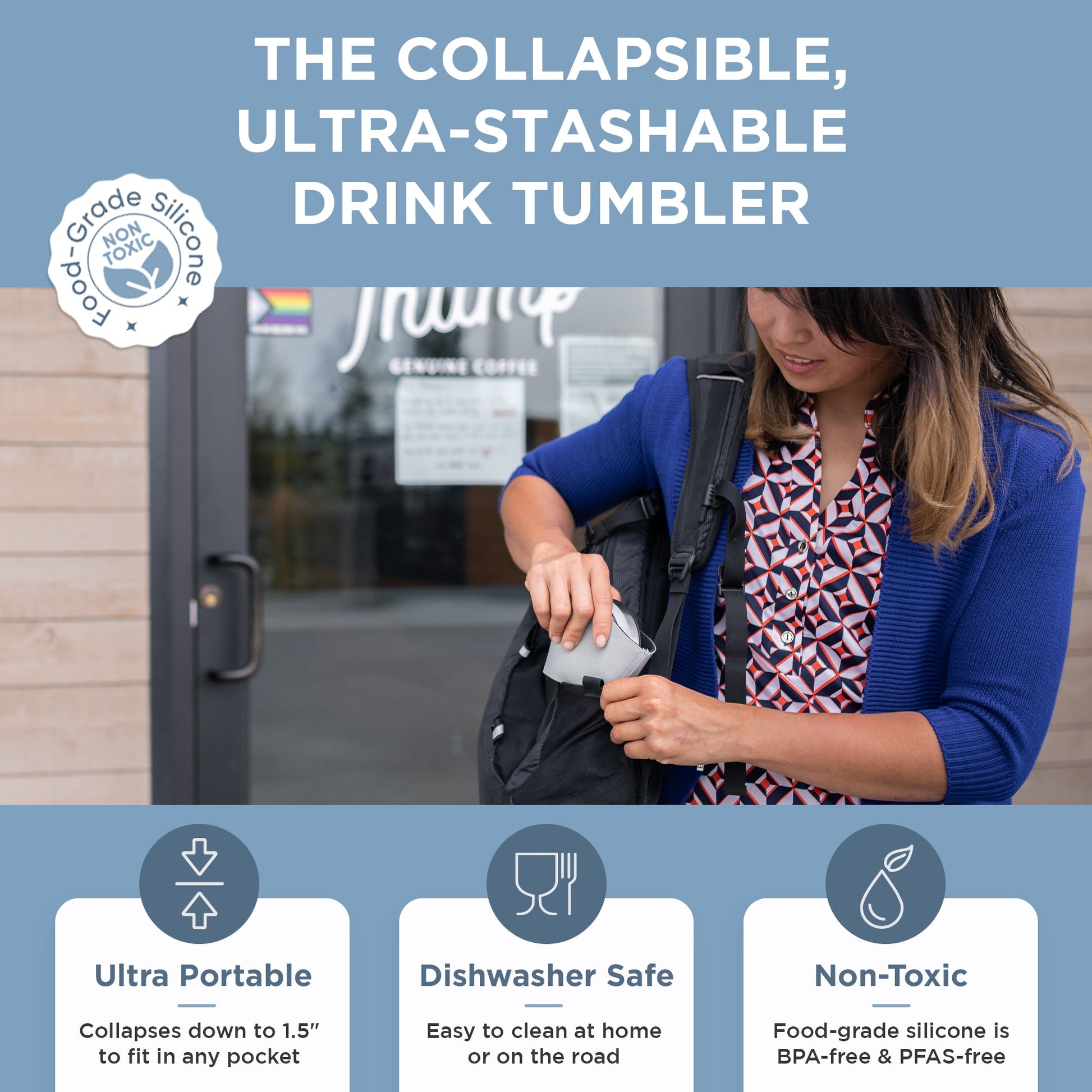HYDAWAY Collapsible Insulated Drink Tumbler