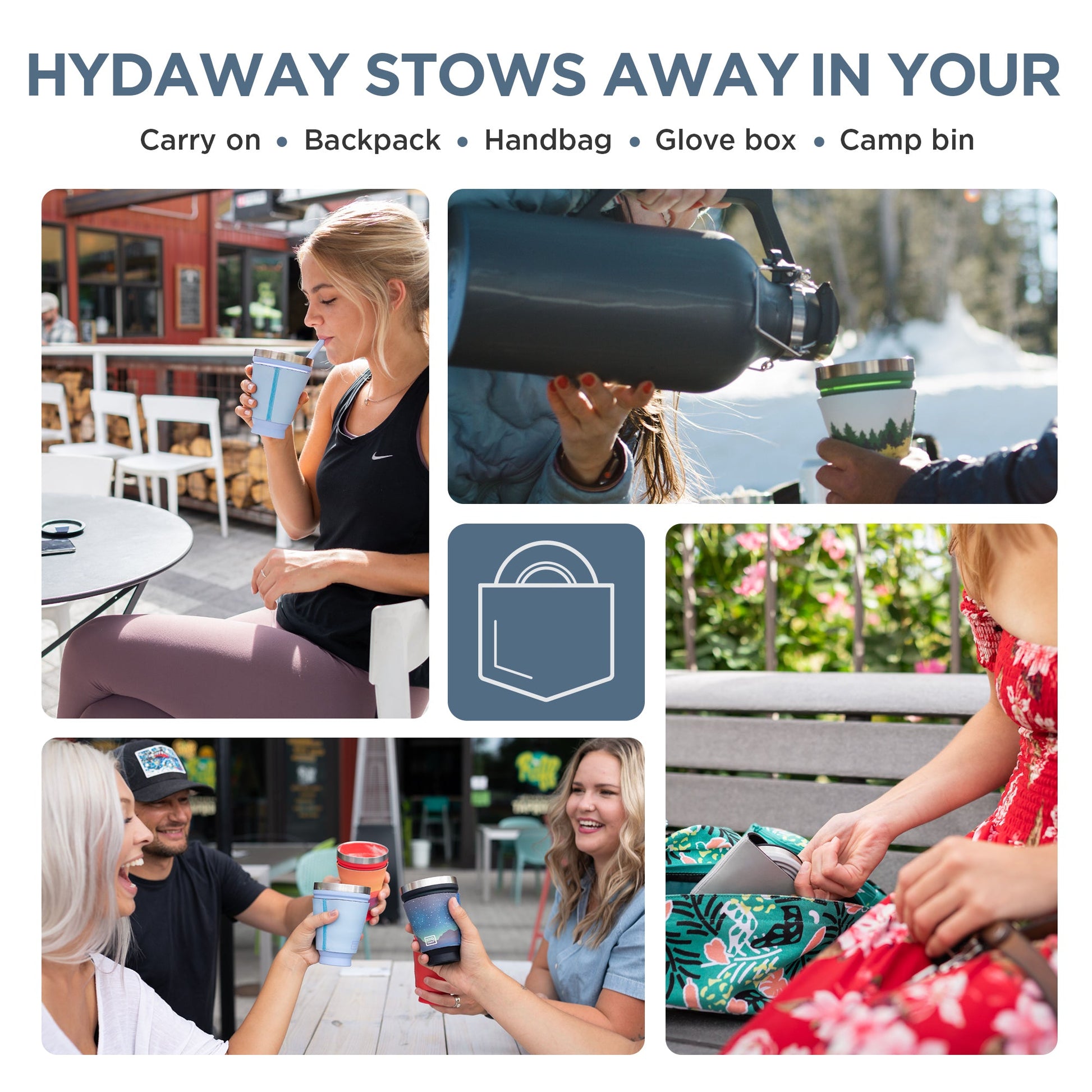 HYDAWAY Collapsible Insulated Drink Tumbler