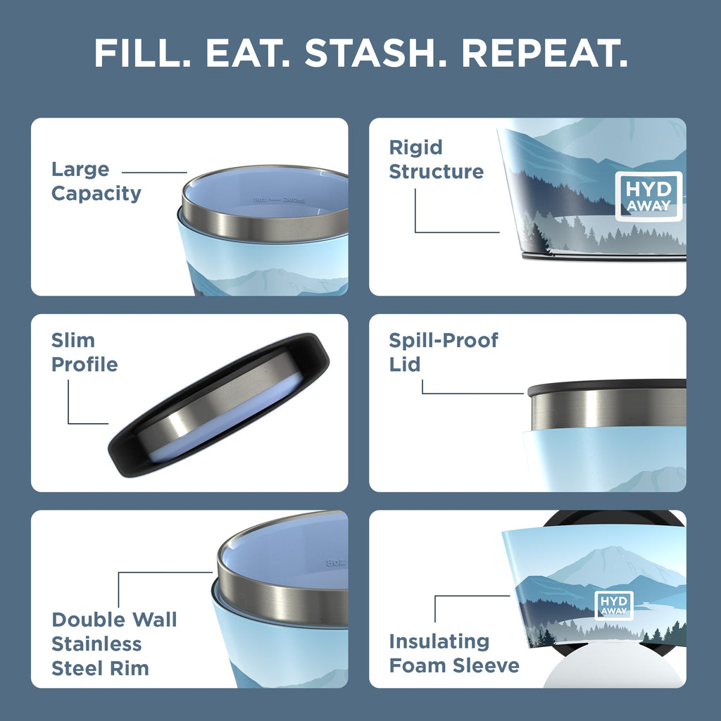 HYDAWAY Collapsible Insulated Bowl | 1.5-Cup