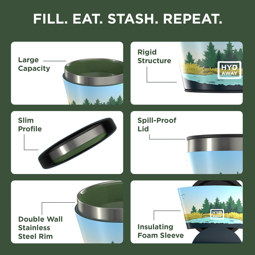 HYDAWAY Collapsible Insulated Bowl | 1.5-Cup