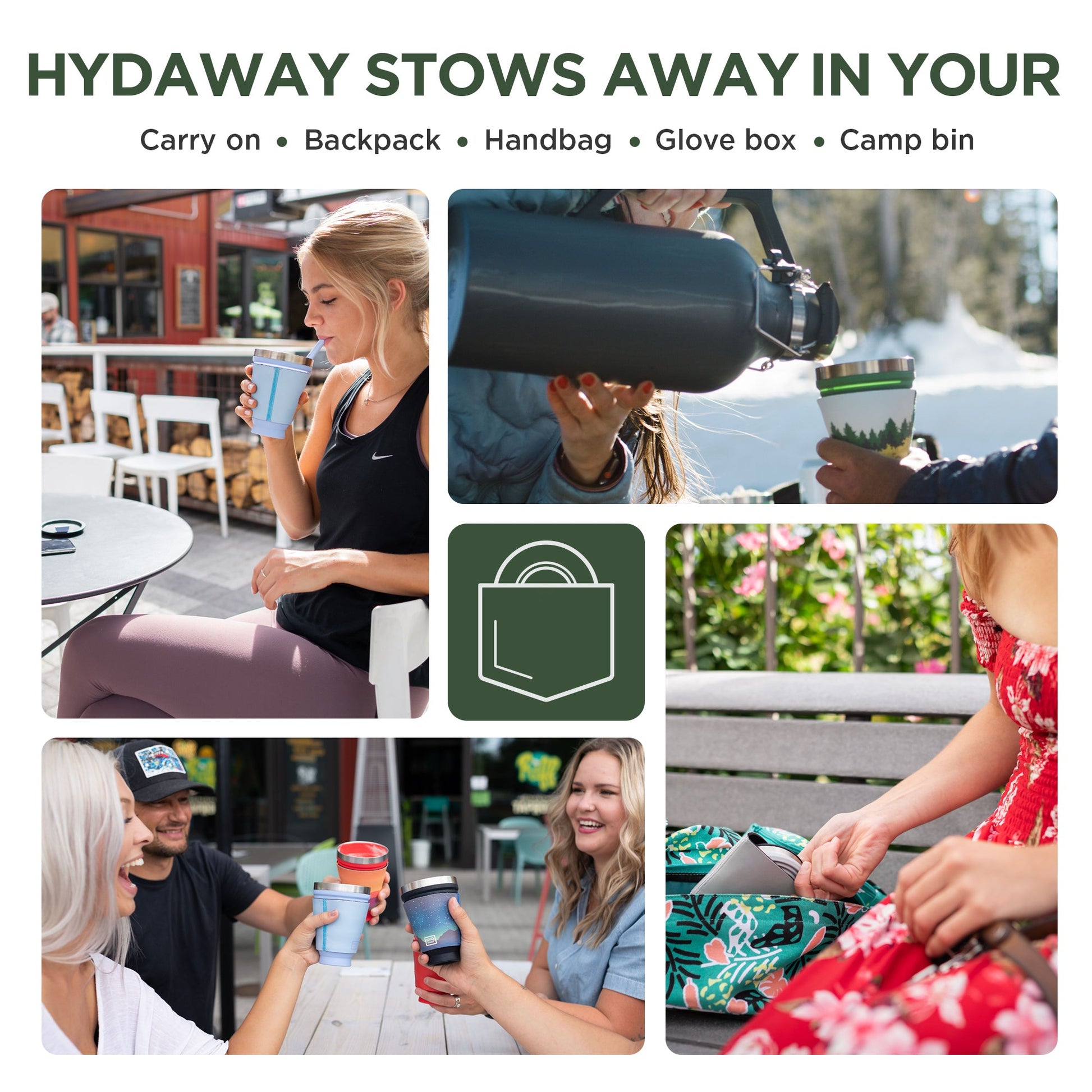 HYDAWAY Collapsible Insulated Drink Tumbler