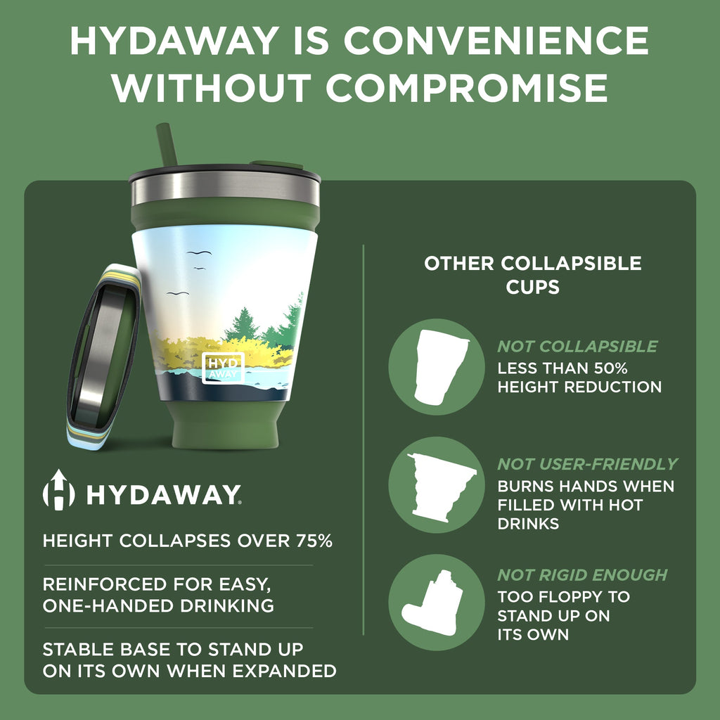 HYDAWAY Collapsible Insulated Drink Tumbler
