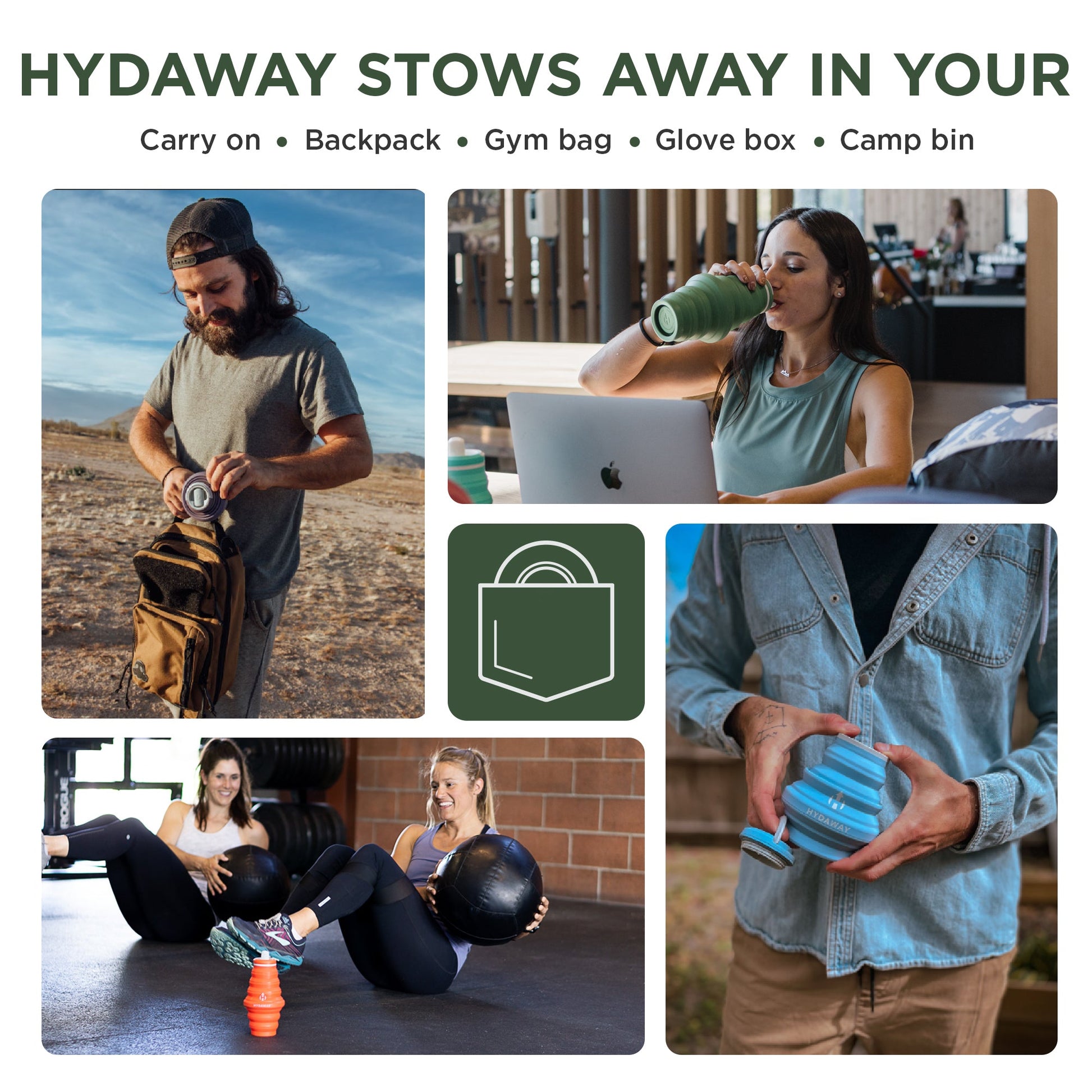 HYDAWAY Collapsible Water Bottle | 17oz