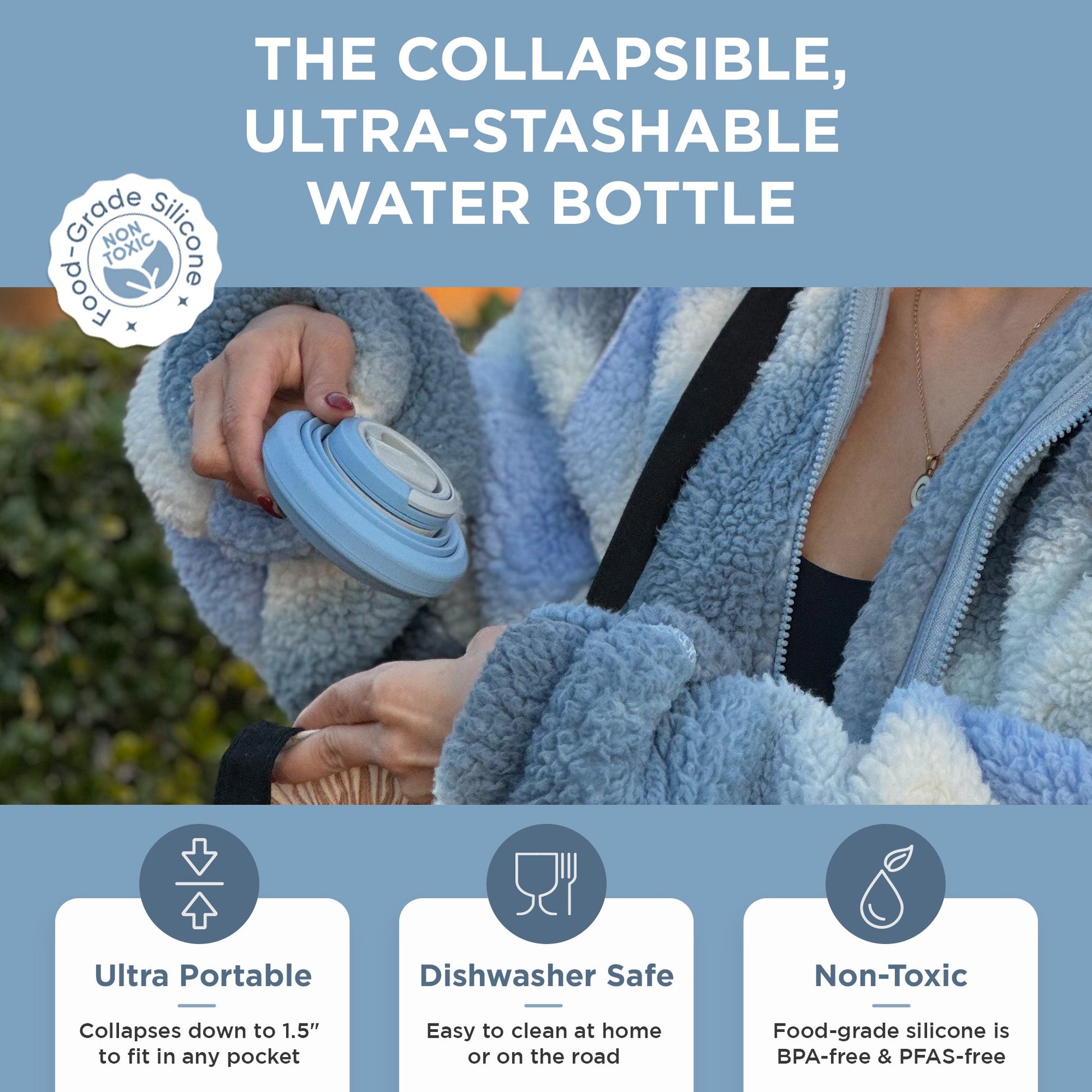 HYDAWAY Collapsible Water Bottle | 17oz