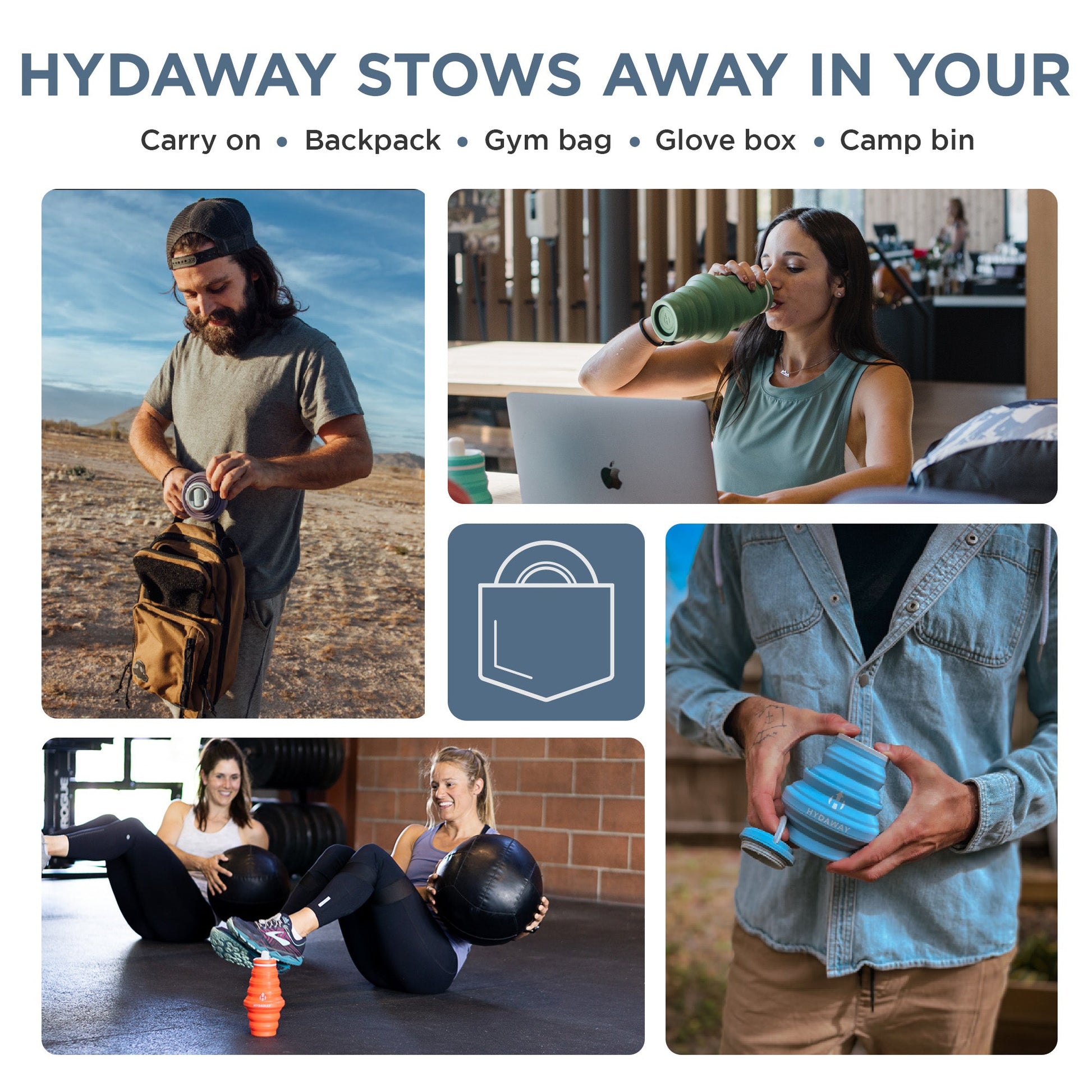 HYDAWAY Collapsible Water Bottle | 17oz
