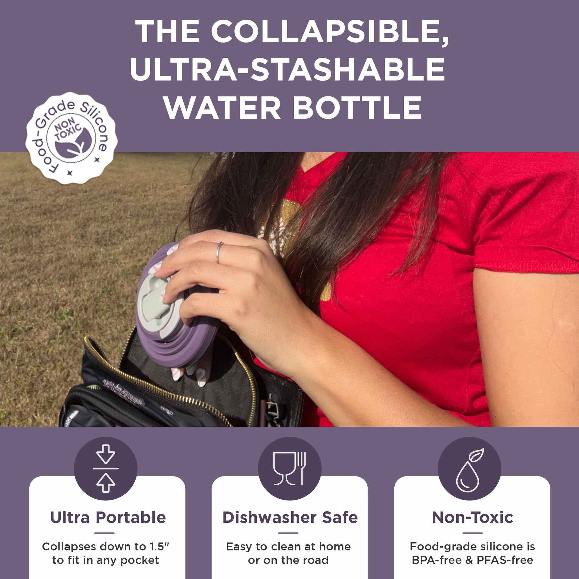 HYDAWAY Collapsible Water Bottle | 25oz