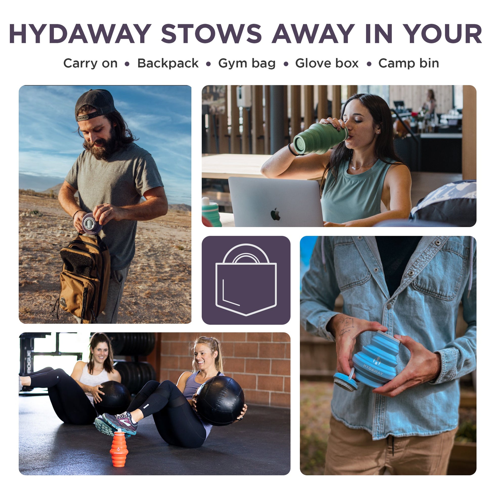 HYDAWAY Collapsible Water Bottle | 25oz