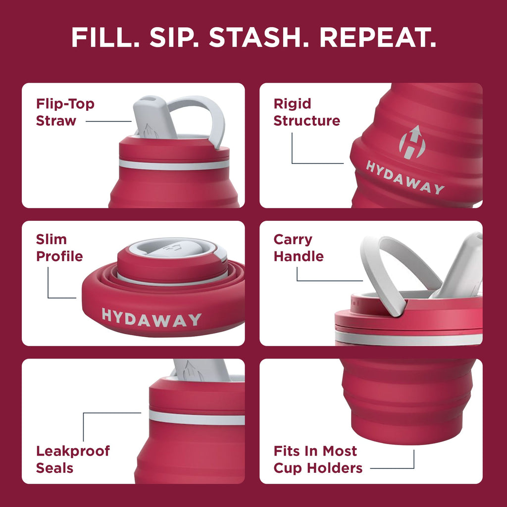 HYDAWAY Collapsible Water Bottle | 17oz