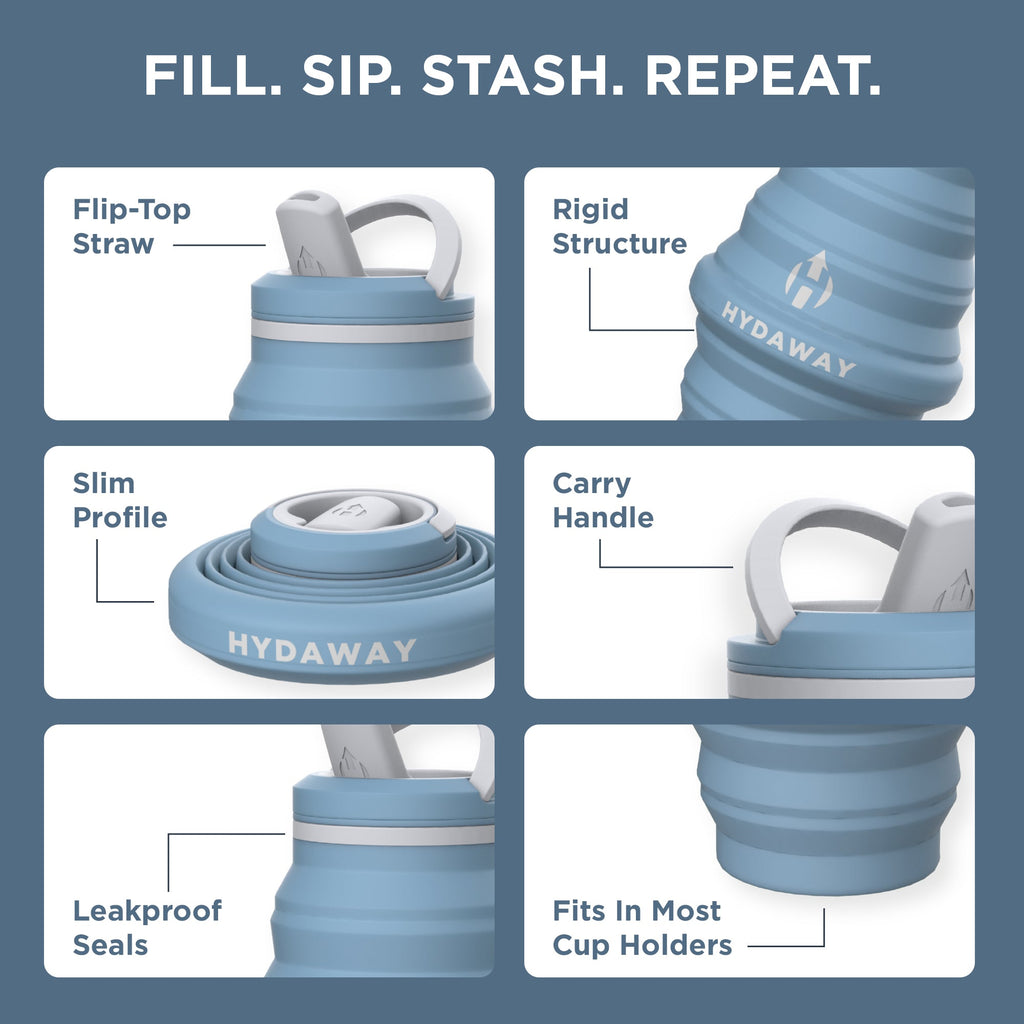 HYDAWAY Collapsible Water Bottle | 25oz