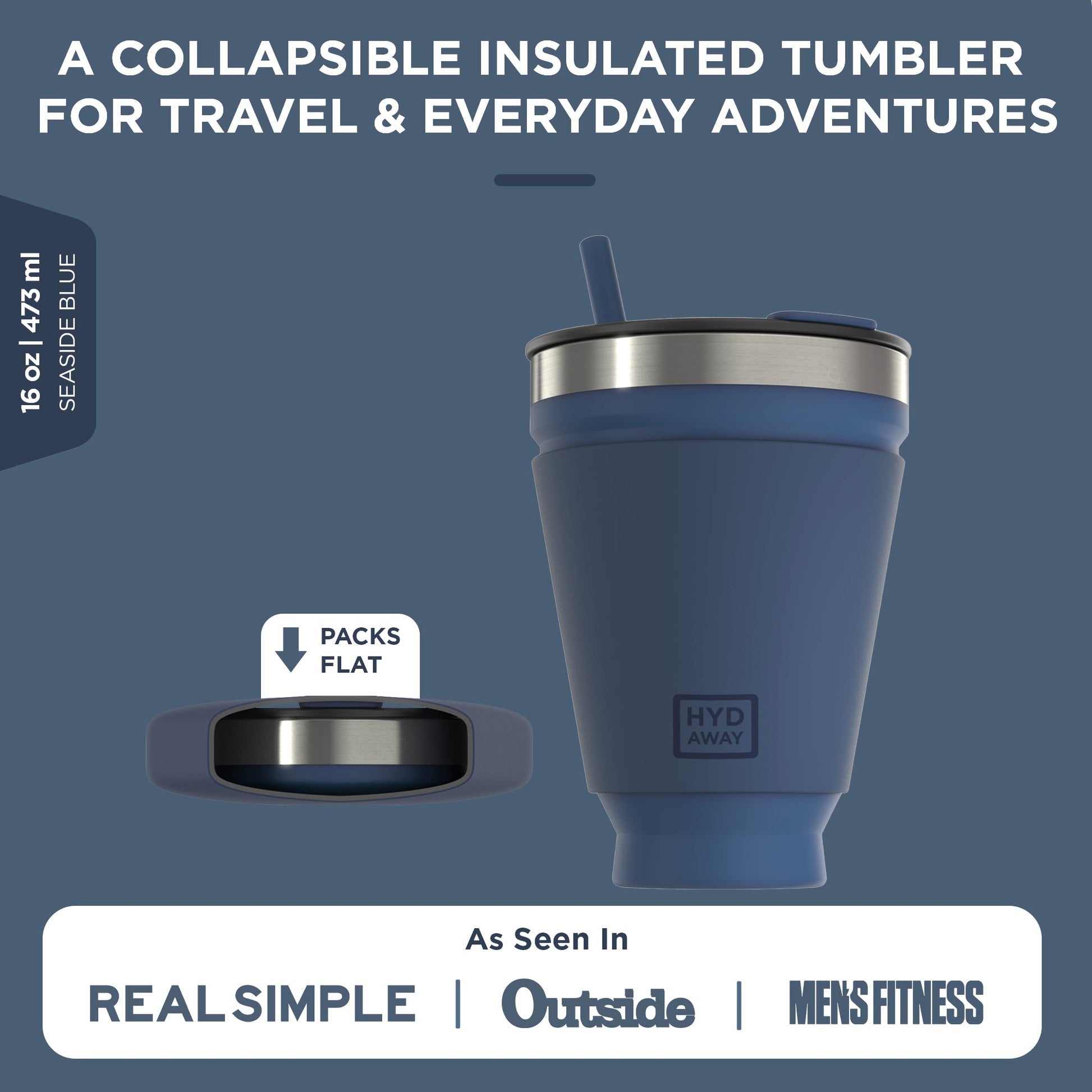 HYDAWAY Collapsible Insulated Drink Tumbler