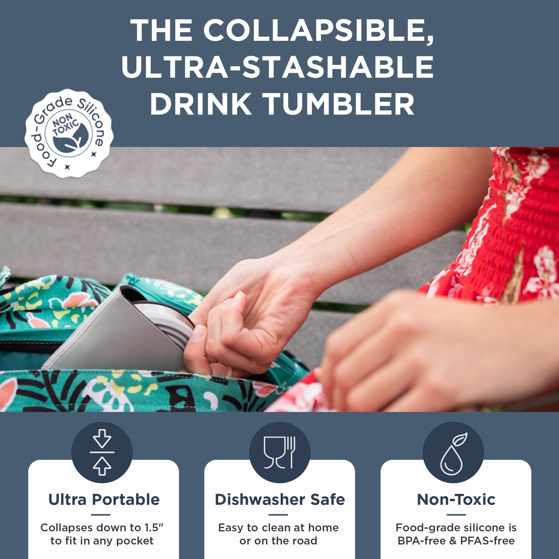 HYDAWAY Collapsible Insulated Drink Tumbler