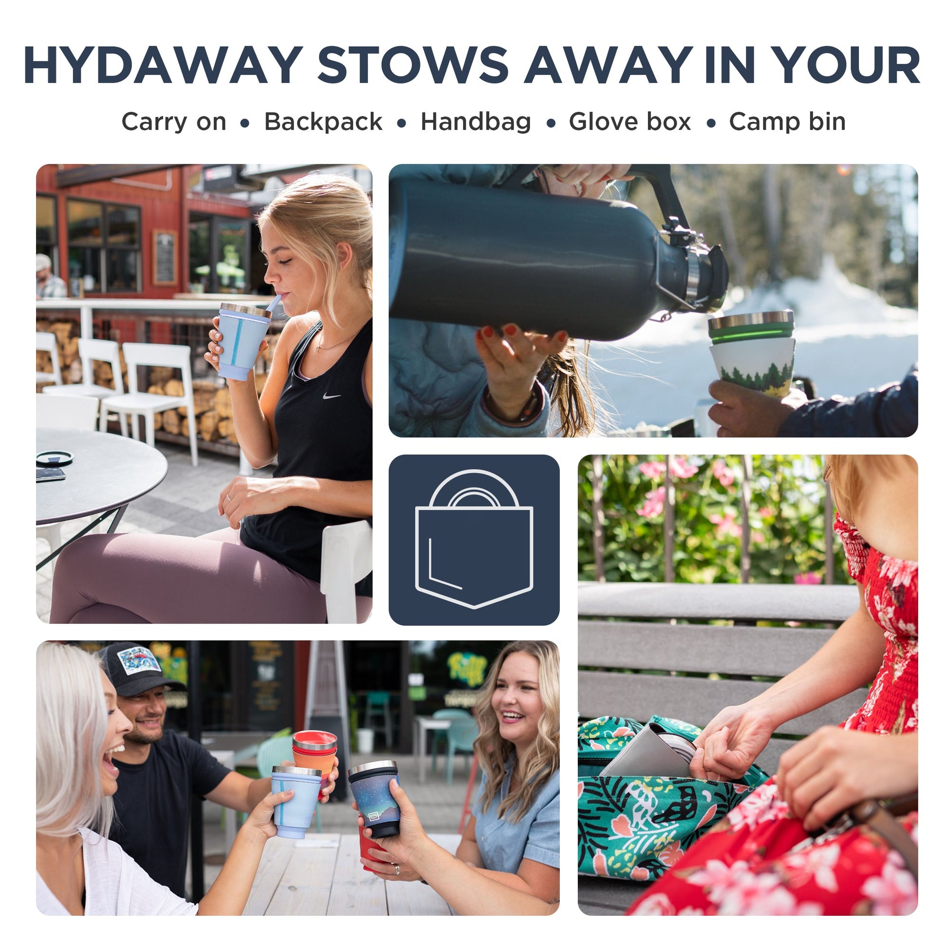 HYDAWAY Collapsible Insulated Drink Tumbler