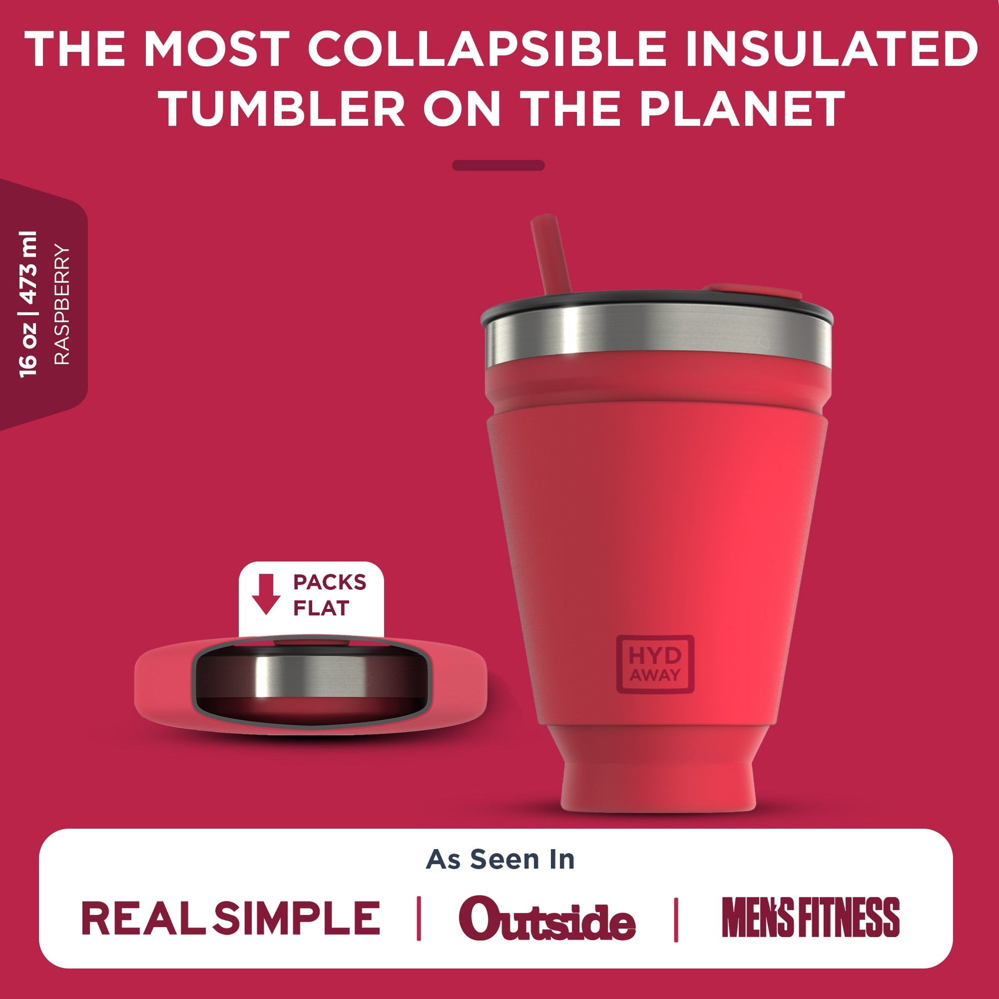 HYDAWAY Collapsible Insulated Drink Tumbler