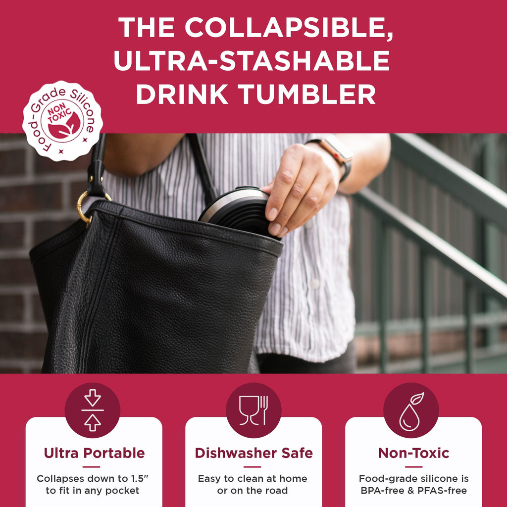 HYDAWAY Collapsible Insulated Drink Tumbler