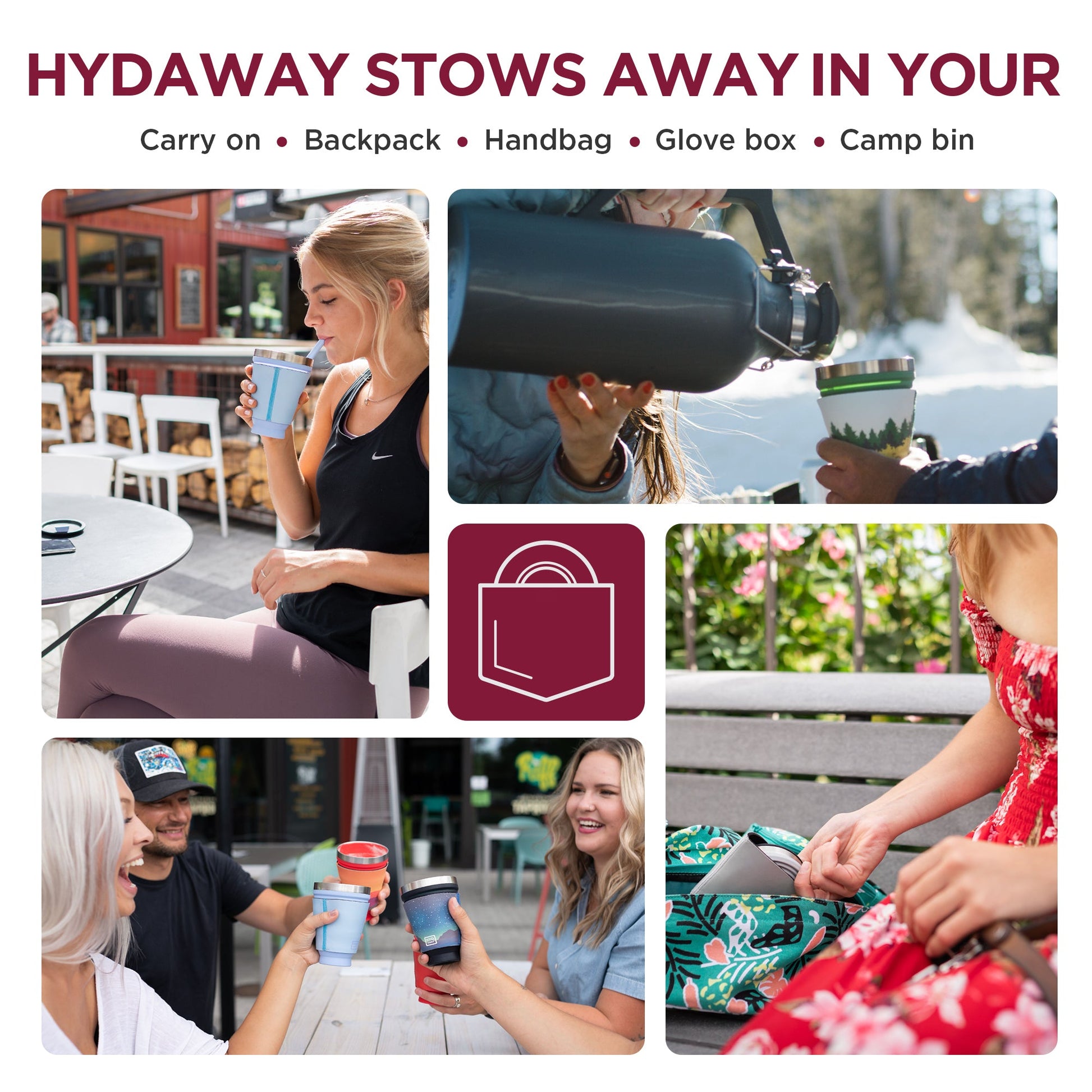 HYDAWAY Collapsible Insulated Drink Tumbler