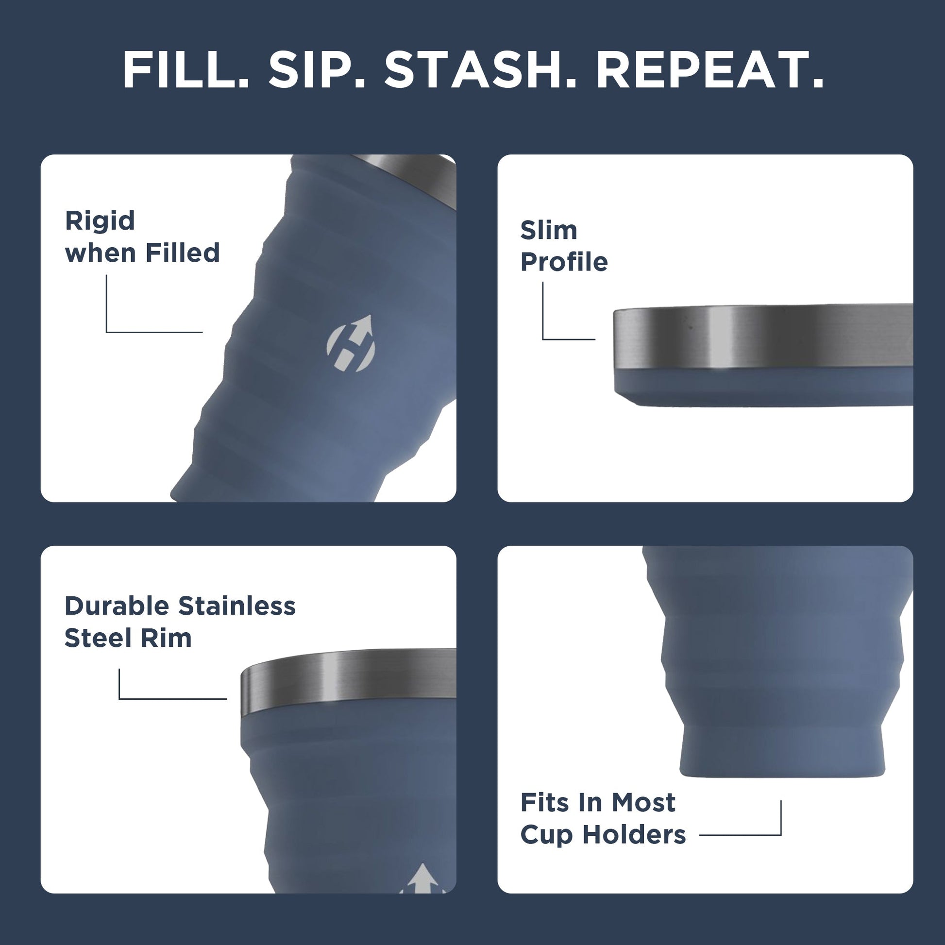HYDAWAY Collapsible Pint | 16oz