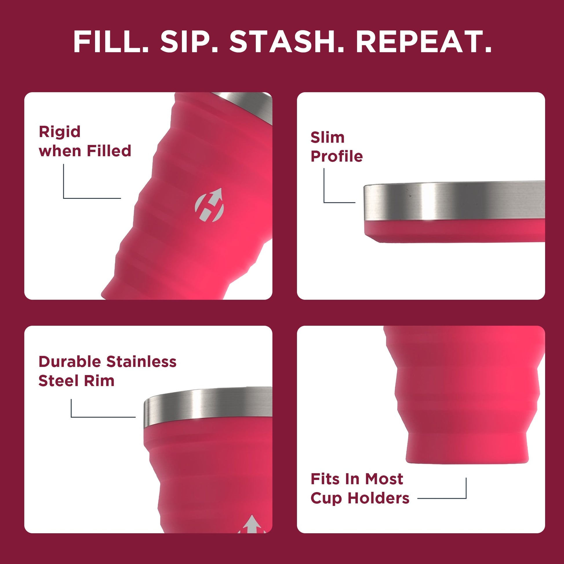 HYDAWAY Collapsible Pint | 16oz