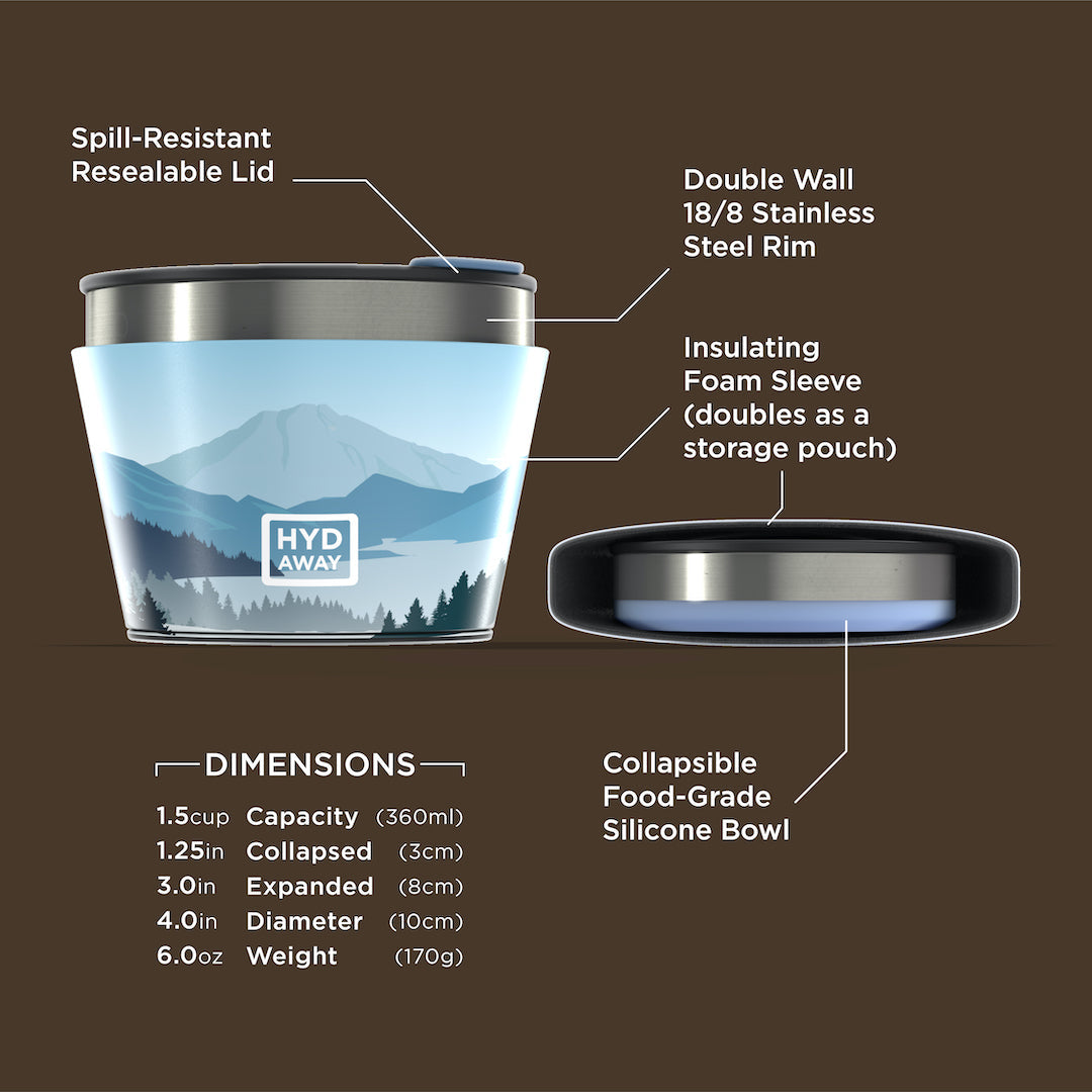 HYDAWAY Collapsible Insulated Bowl | 1.5-Cup