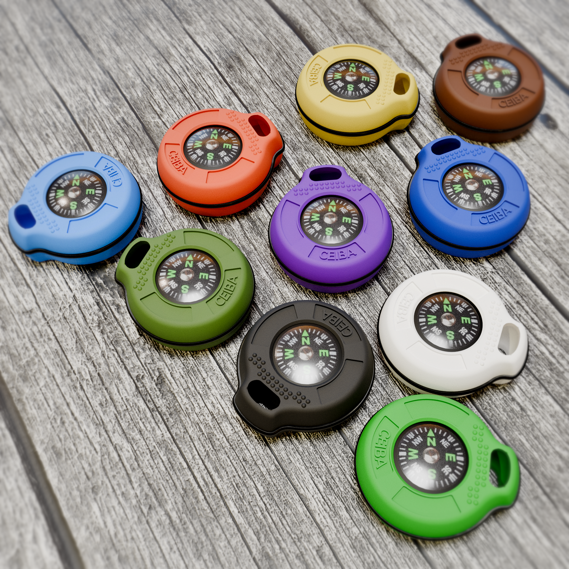 NOMAD Compass Companion | Survival Compass Keychain