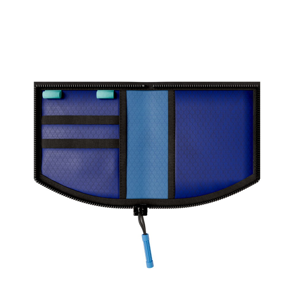 NOMAD Teak Slim - Front Pocket Wallet | Reef Blue