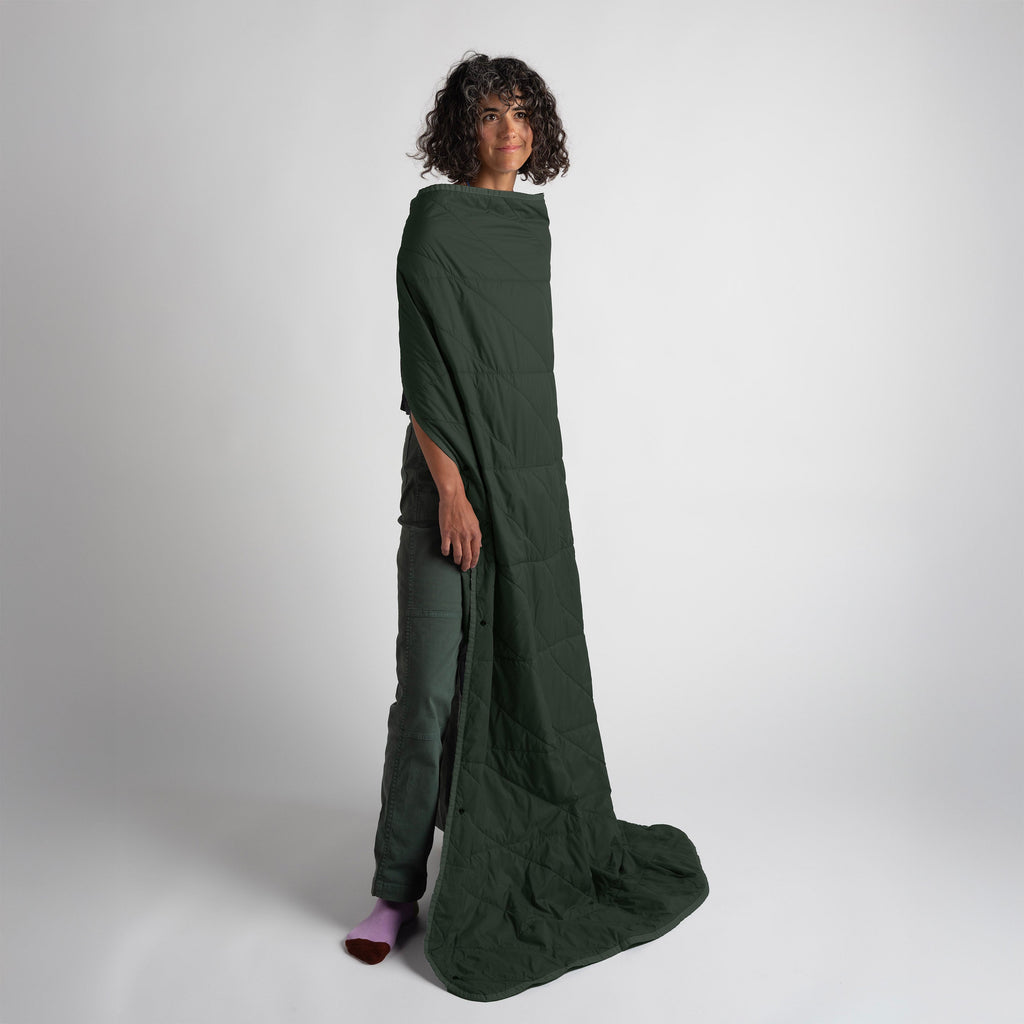 Layover™ Travel Blanket - Packable & Puffy | Spruce